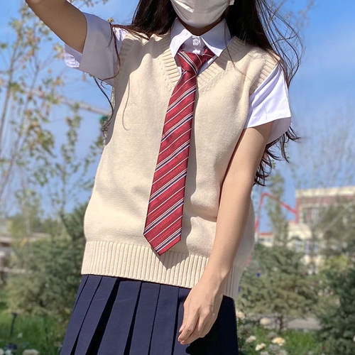 jk日系学院风马甲校园针织背心