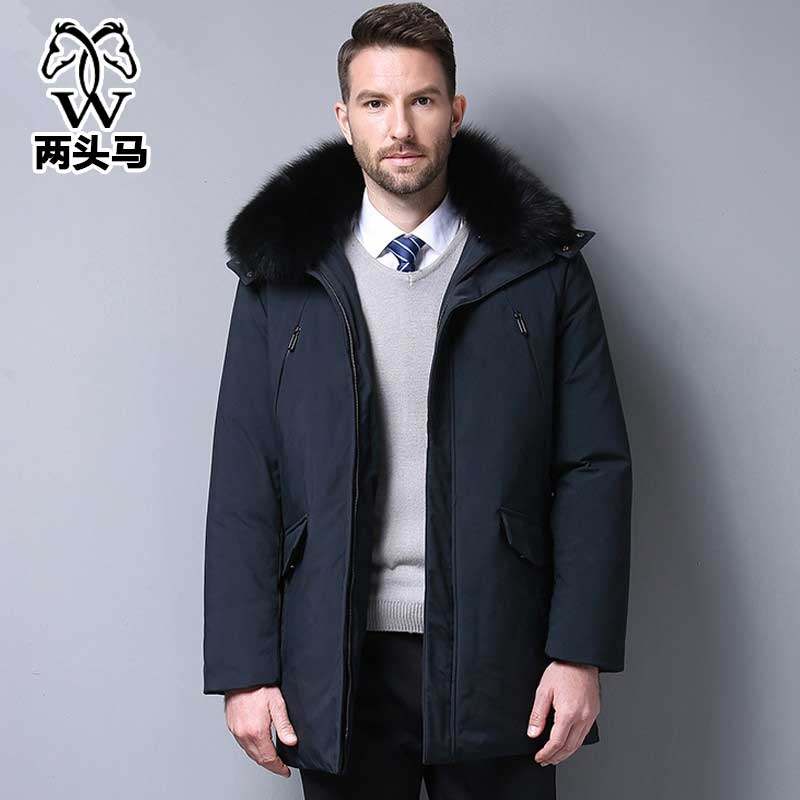 两头马极寒爸爸款羽绒服冬外套