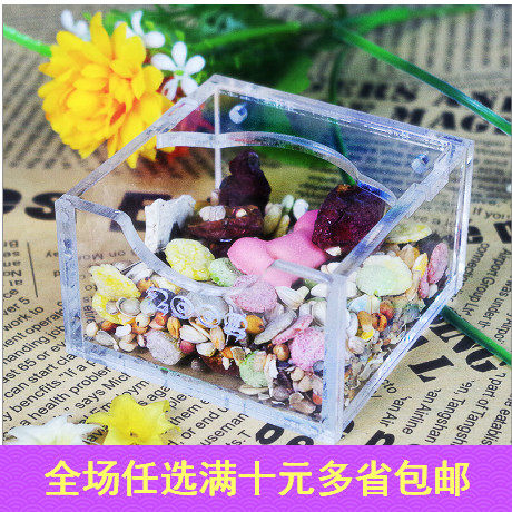 ZOOG亚克力仓鼠食盆组格酷品水晶体透明宠物用品金丝熊食碗批发