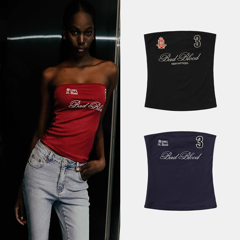 badblood方智玟同款美式打底性感抹胸街头辣妹修身外穿短款上衣,女装/女士精品,抹胸,淘宝优惠券,粉丝福利购,淘宝优惠卷