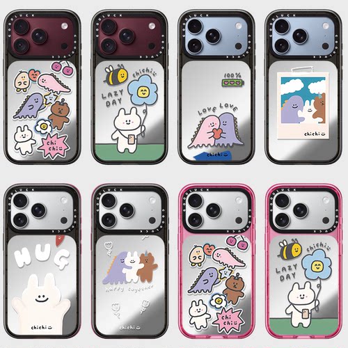 C家ASETi勃艮第酒红适用iPhone苹果18promax手机壳17promax/17pro/18pro恐龙兔子情侣奢华女全包tpu网红时尚