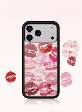 联名代购明星同款唇印手机壳适用苹果iPhone17ProMax/17 AiR/17 Pro防摔手机壳iphone16pro女新款欧美