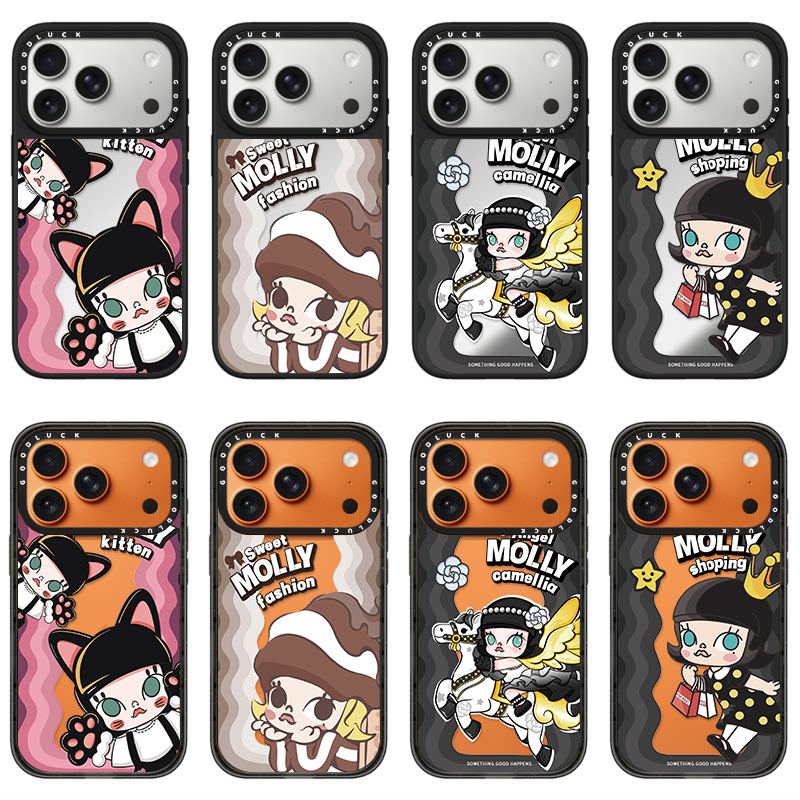 C家ASETi华强北适用iPhone苹果18promax手机壳17pro/13promax/16promax小猫咪莫莉Air亚克力14promax网红磁吸