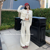 宽松直筒老钱风长裤 无腰头复古百搭休闲裤 自在穿 PROJECT