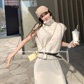 毛衣慵懒毛衫 1.21 叠穿思路 拉毛高领背心无袖 20点 燕麦奶泡