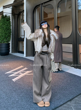 F PROJECT【东欧旷野】环保皮草短外套正反两穿羊毛冬日保暖夹克