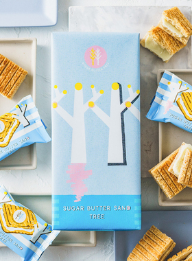 现货日本sugar butter tree黄油树饼干奶油夹心巧克力进口零食