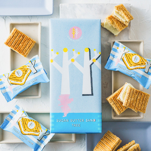 现货日本sugar tree黄油树饼干奶油夹心巧克力进口零食 butter