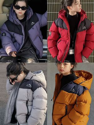 男童羽绒服2025新款儿童洋气时髦冬季中大童休闲保暖外套冬装棉衣