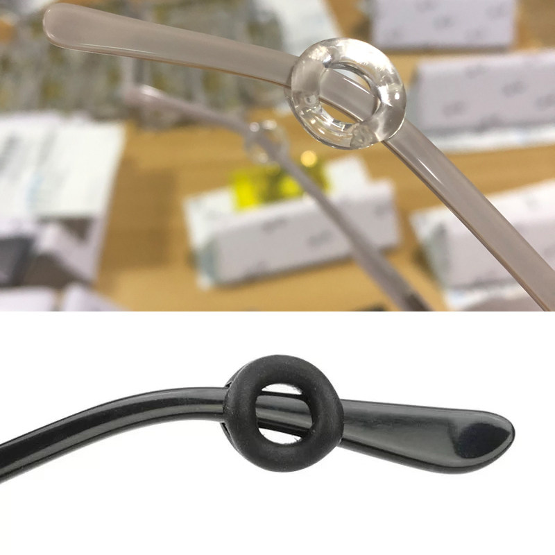 朵朵小铺  眼镜防滑套减压眼镜卡扣配件硅胶圆形固定勾耳托拖夹耳