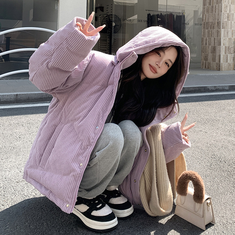 大货已出！2026冬季连帽灯芯绒棉服外套123-8689-P175-K258,女装棉衣/棉服,浙宝123