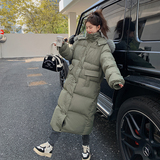 设计款！冬季新款咸菜绿中长款大毛领服123-M102-P195-K288，女装棉衣/棉服，浙宝123