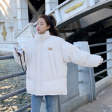 大货已出！2025经典黑白灰提花贴标棉服女123-M105-P155-K228，女装棉衣/棉服，浙宝123