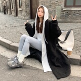 出货中！2022加厚羊羔毛毛呢拼接假两件外套女123-H002-P185-K268，女装毛呢外套，浙宝123