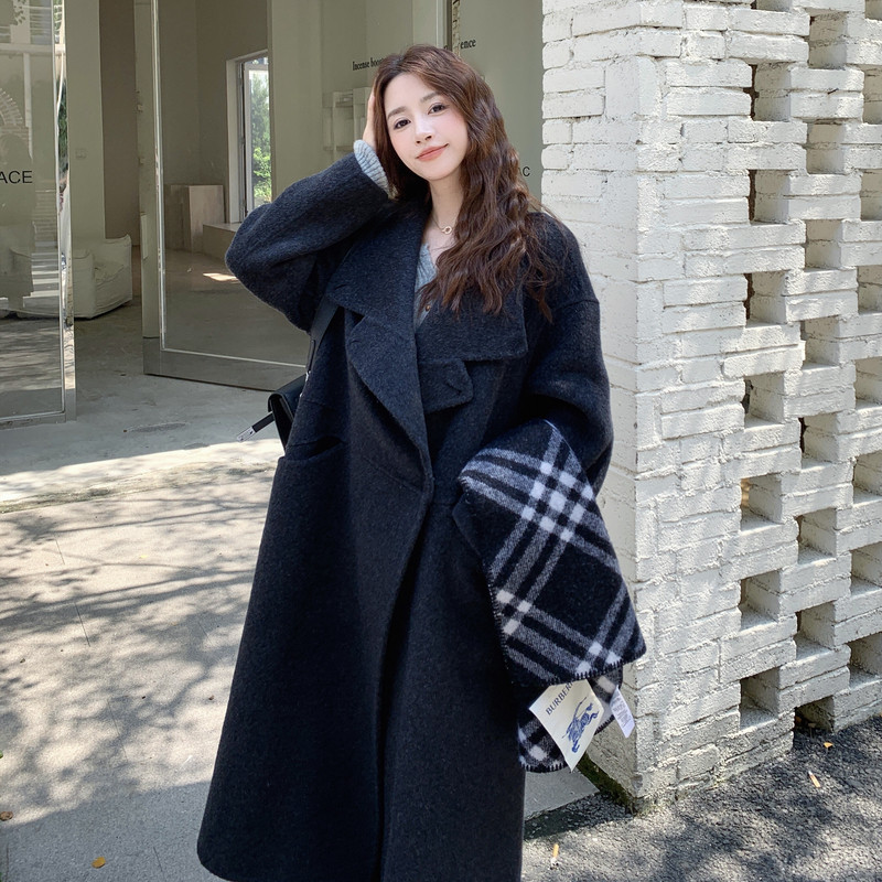 现货！2026冬季新款双面尼羊绒大衣外套123-7750-P325-K478,女装羊绒大衣,浙宝123