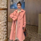 现货有！2022冬季新款海军领粉色毛呢外套123-2360-P170-K2，女装毛呢外套，浙宝123