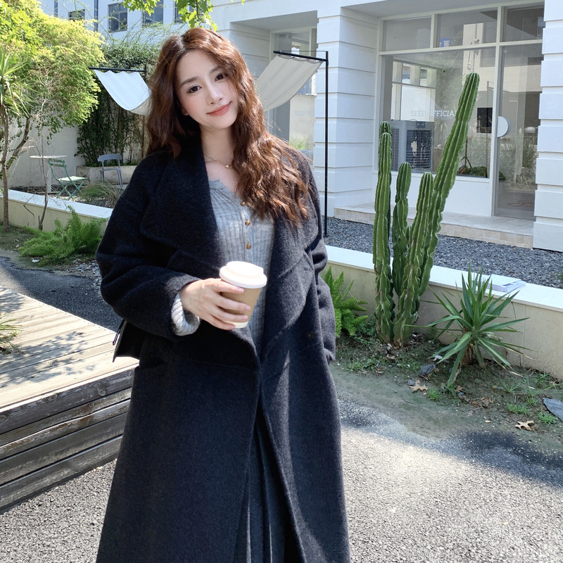 现货！2026冬季新款双面尼羊绒大衣外套123-7750-P325-K478,女装羊绒大衣,浙宝123