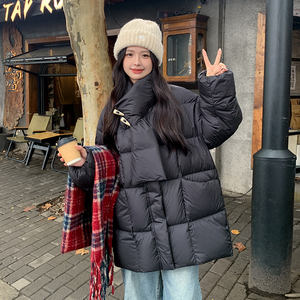 大货已出！买家秀2025冬季牛角扣围脖款羽绒服123-8691-P275-K408图片
