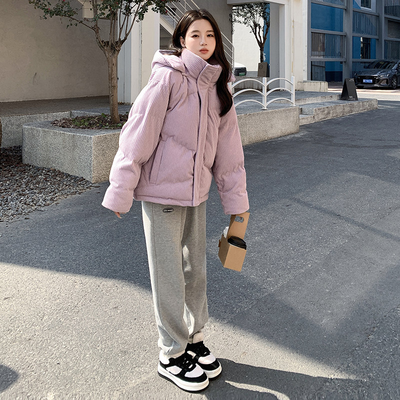 大货已出！2026冬季连帽灯芯绒棉服外套123-8689-P175-K258,女装棉衣/棉服,浙宝123