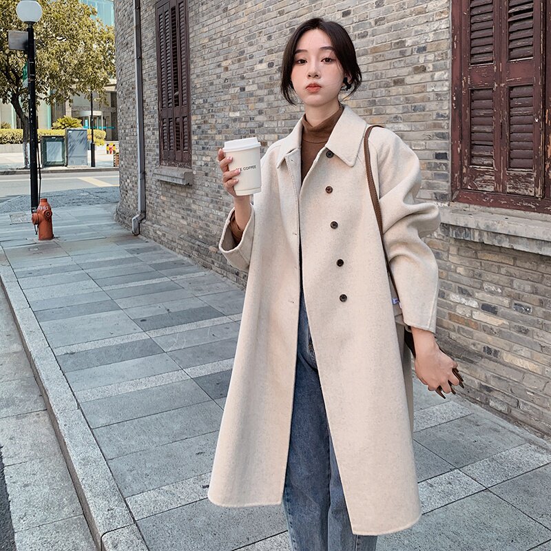 新款！2022冬季新款四色双面羊绒毛呢外套123-8868-P255-K388,女装毛呢外套,浙宝123