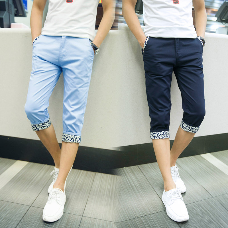 七分裤男宽松运动短裤韩版潮流修身小脚夏季薄款休闲中裤7分马裤|msdalam kategori Pakaian Lelaki, seluar santai - dari Buy2taobao.com untuk memberikan perkhidmatan ejen Taobao profesional membeli