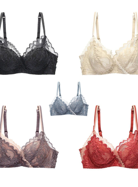 美背无痕四排扣内衣女士小胸聚拢防下垂专用文胸罩提胸上托3Dbra