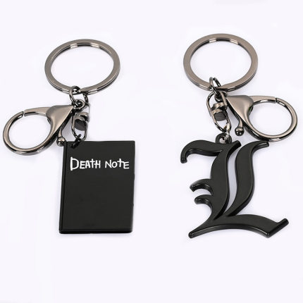 死亡笔记钥匙扣 L夜神月Death Note弥海砂模型公仔合金笔记本礼物