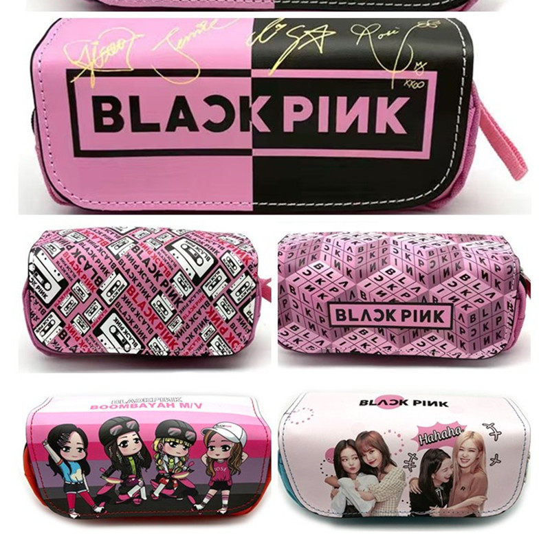 动漫韩国女子组合Blackpink笔袋收纳包化妆文具盒学生铅笔盒钱包