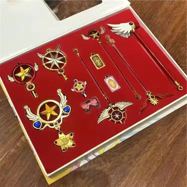百变小樱钥匙扣魔法变身棒饰品套装cos挂件项链饰品礼物