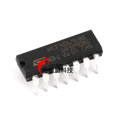 原装正品 直插 HCF4069UBE 逻辑芯片 CMOS 六非门 15V DIP14