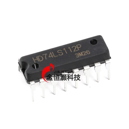 原装正品  直插 HD74LS112P 带预置清除负触发双J-K触发器 DIP-16