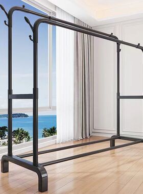 欧斯汀落地立式晾衣架阳台晒衣架室内挂衣架简易衣帽架宿舍衣架子