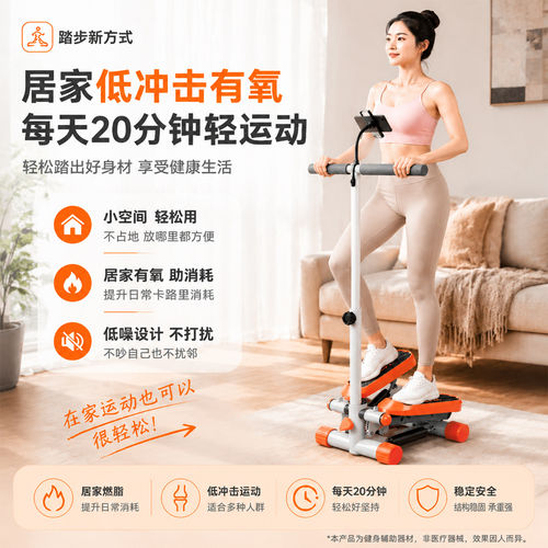 踏步机女家用减肥机多功