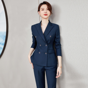 高级感职业套装女春秋时尚气质售楼处工装工作服高定西服西装套装