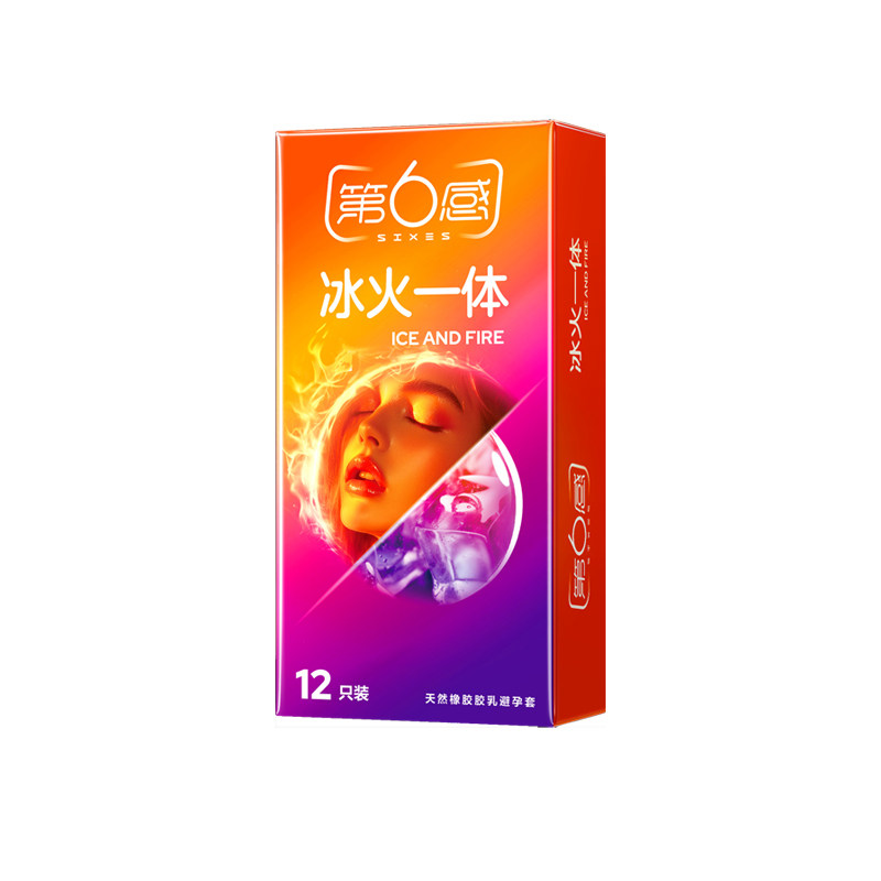 第六感冰火一体避孕套凉感热感两重天发热薄荷超薄安全套情趣正品