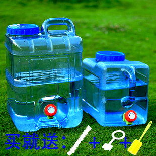 水桶家用储水用纯净桶矿泉水车载户外带龙头水箱饮水蓄水大塑料箱