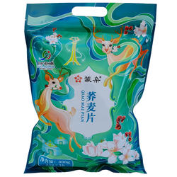 蒙杂荞麦片400g即食免煮冲泡原味速食内蒙古包头固阳县25gx16小袋