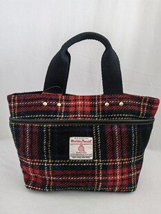 粗花哈里斯Closshi手提女包菜篮包饭盒保温女包毛呢手提手挽女包