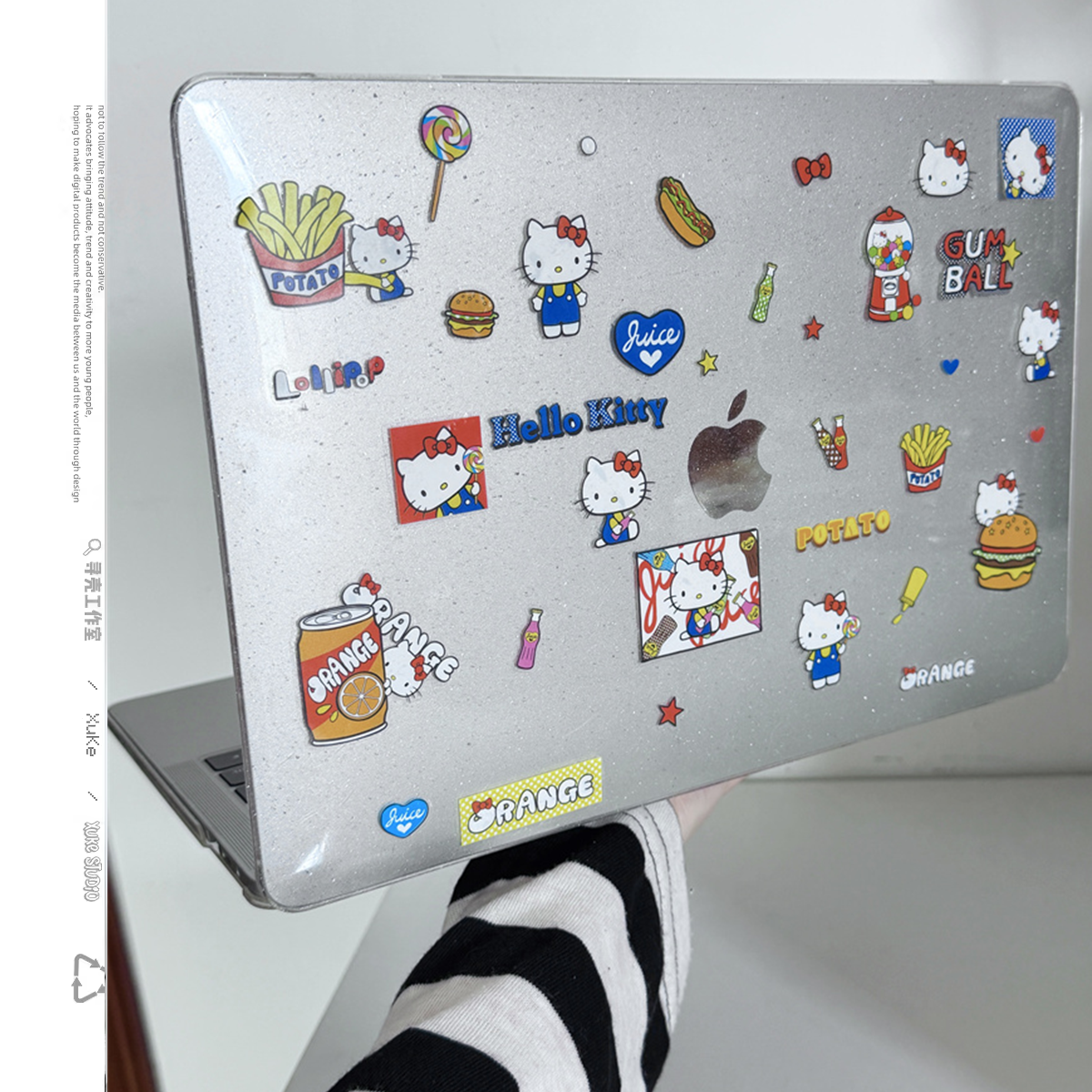 汉堡kitty凯蒂猫2026款适用macbookair保护壳13.6寸m4苹果macbookpro套15笔记本电脑14寸6键盘膜air透明8硬97