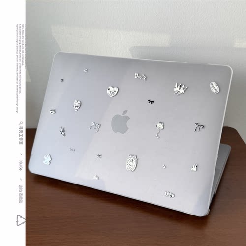 寻壳适用盐系兔子磨砂macbookair保护壳13Pro8case苹果笔记本电脑保护套neo外壳pro女硬macpro14寸13透明亚比
