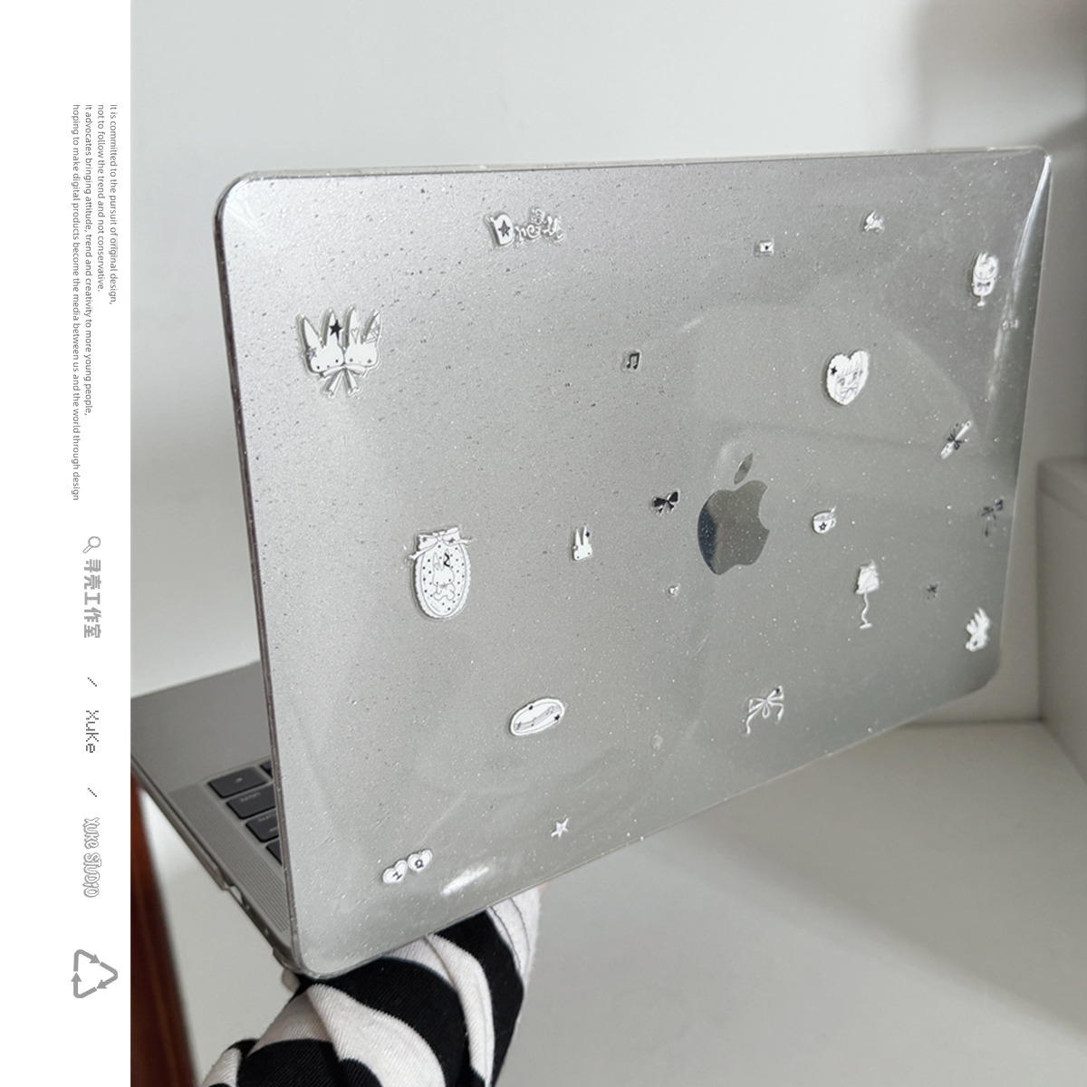 天使盐系兔子2026款适用macbookair保护壳13.6寸m4苹果macbookpro套15笔记本电脑14寸6键盘膜air透明8硬9可爱