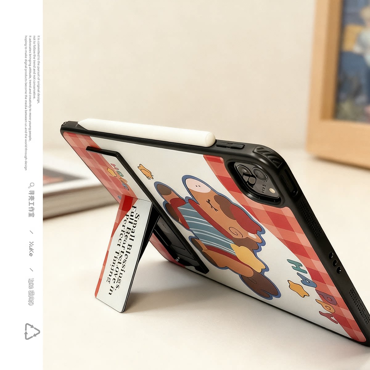 ins简约卡通小马2025适用苹果ipad第10代保护套789pro全包亚克力硬平板壳air45防摔支架磁吸笔充电3可爱卡通6