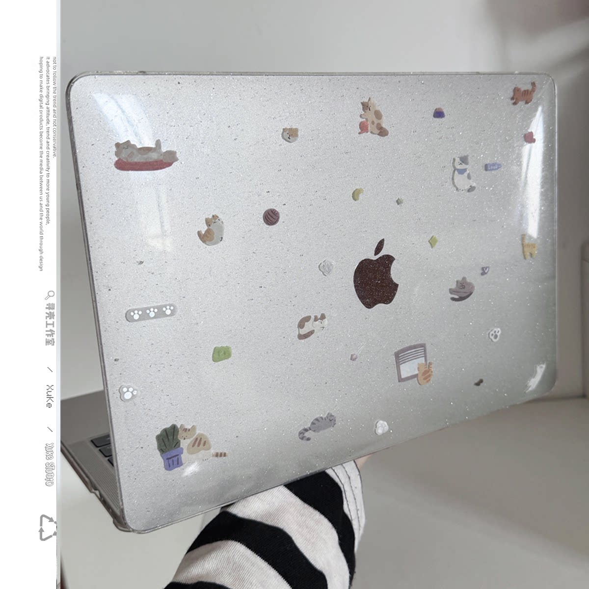 喵星趣味天地2025款适用macbookair保护壳13.6寸m4苹果macbookpro套15笔记本电脑14寸6键盘膜air透明8硬9可爱