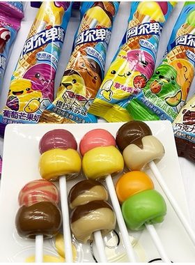 阿尔卑斯棒棒糖双享棒连一起网红