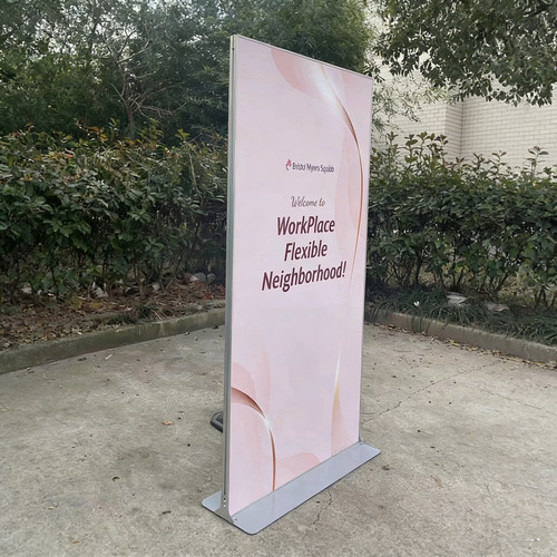 丽屏展示架门型展架KT板架铝合金广告展示架立牌 快展展架海报架 - 封面