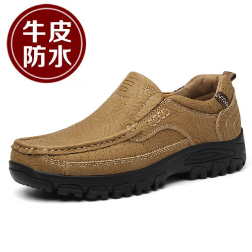 男士皮鞋真皮软底户外登山防滑