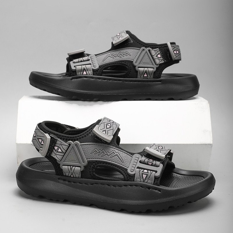 凉鞋男潮夏季时尚百搭软底沙滩鞋男外穿涉水速干轻便防滑开车凉鞋