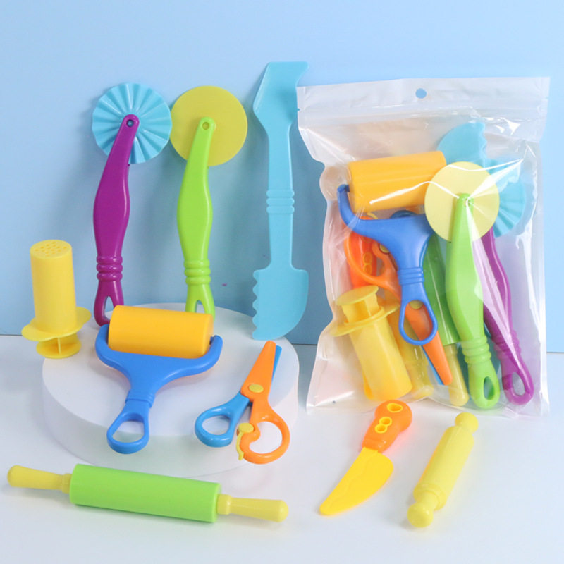 跨境彩泥模具工具手堆滚轮擀面仗橡皮泥面团超轻粘土玩具沙套装,玩具/童车/益智/积木/模型,过家家玩具,淘宝优惠券,粉丝福利购,淘宝优惠卷