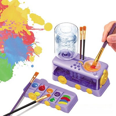 跨境新款懒人洗笔器自动换水