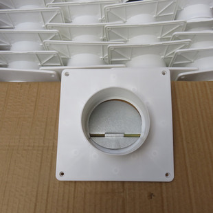 10cm卫生间烟道止逆阀/止回阀/排风道单向阀 浴霸换气扇用100mm